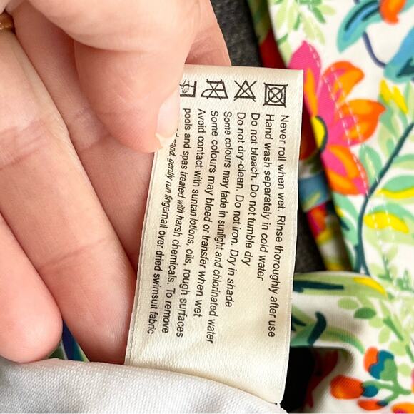 Gossard Floral 2 Piece Bikini Set Halter Neck Swimsuit Woman size XS - Picture 10 of 13